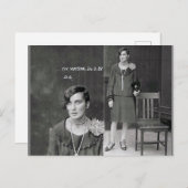 Ungewöhnliche Vintage Tasse Fotografie Postc Postkarte (Vorne/Hinten)