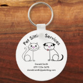 Ungewöhnliche Visitenkartenanbieter-Werbeaktion Schlüsselanhänger (Vorderseite)