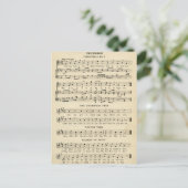 Ungewöhnliche Weihnachtslieder von Vintage Feiertagspostkarte (Stehend Vorderseite)