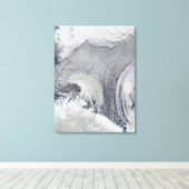 Ungewöhnliche Wolkenformationen über der Barentsse Leinwanddruck (Insitu (Holzboden))