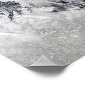 Ungewöhnliche Wolkenformationen über der Barentsse Poster (Ecke)