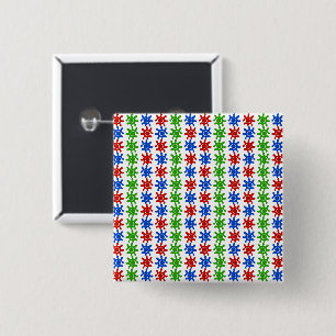 Ungewöhnlicher abstrakter Muster-Button Button