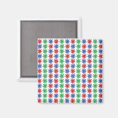Ungewöhnlicher abstrakter Muster-Magnet Magnet (Vorderseite/Rückseite)