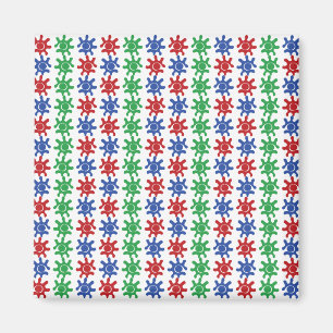 Ungewöhnlicher abstrakter Muster-Magnet Magnet