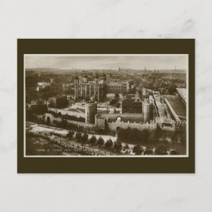 Ungewöhnlicher Aussichtsturm des Vintagen Fotos vo Postkarte