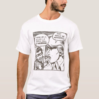 ungewöhnlicher Cartoon des Weirdo T-Shirt