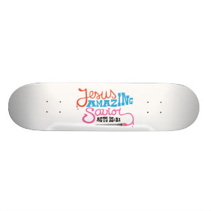 Ungewöhnlicher fantastischer Retter Jesuss rettet Skateboard