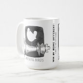 UNGEWÖHNLICHER GEBURTSKURS KAFFEETASSE (Vorderseite Links)