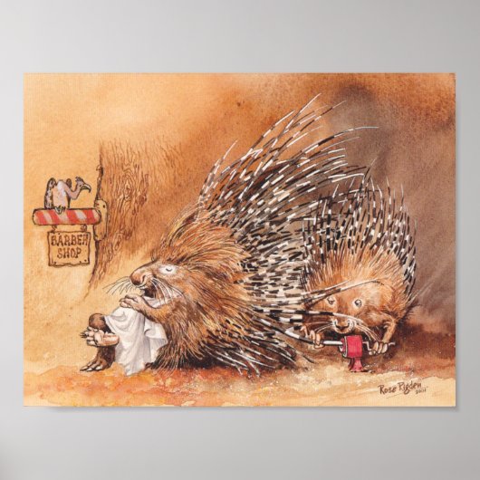 ungewöhnlicher Haarschnitt Poster (Vorne)