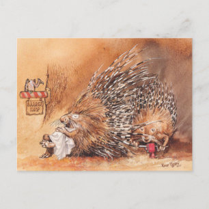 ungewöhnlicher Haarschnitt Postkarte