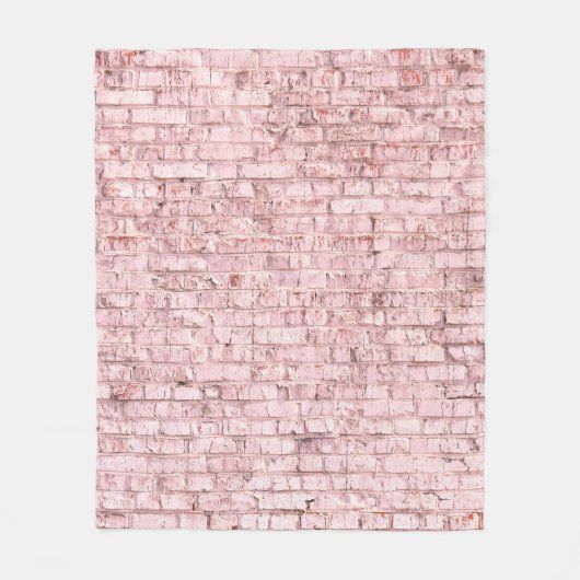 Ungewöhnlicher, hellgesättigter abstrakt rosa Hint Fleecedecke (Vorderseite)