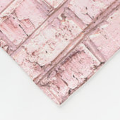 Ungewöhnlicher, hellgesättigter abstrakt rosa Hint Fleecedecke (Ecke)