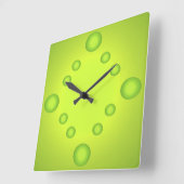 Ungewöhnlicher Pop Kunst Limone Sonnen Uhr Grün 4 (Winkel)