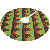 Ungewöhnlicher Spaß und trendiger Weihnachtsbaum-T Polyester Weihnachtsbaumdecke (Schrägansicht)