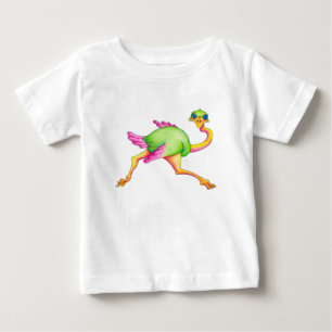 Ungewöhnlicher Strauß Baby T-shirt