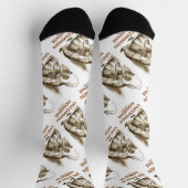 Ungewöhnlicher Unsinn (Hummer Quadrille Wonderland Socken (Oben)