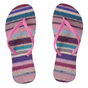 ungewöhnlicher Vintager Stripey Badesandalen