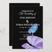 Ungewöhnliches Elegant, CustomWedding Einladung (Vorne/Hinten)