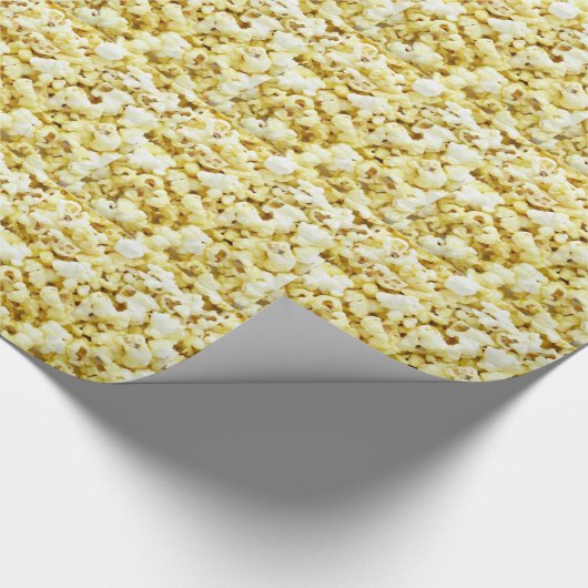 Ungewöhnliches Funky cooles Popcorn Geschenkpapier (Ecke)