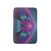 Ungewöhnliches Gemustertes Fantasy Blume Fraktal Badematte (Vorderseite Vertikal)