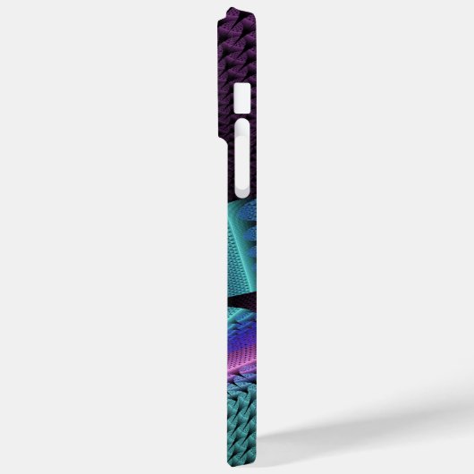 Ungewöhnliches Gemustertes Fantasy Blume Fraktal Case-Mate iPhone Hülle (Rückseite / Links)