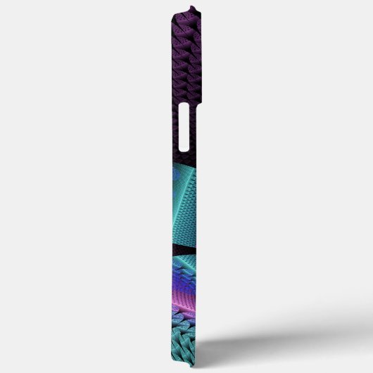 Ungewöhnliches Gemustertes Fantasy Blume Fraktal Case-Mate iPhone Hülle (Rückseite / Rechts)