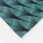 Ungewöhnliches Gemustertes Fantasy Blume Fraktal Fleecedecke (Ecke)