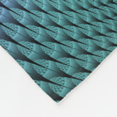 Ungewöhnliches Gemustertes Fantasy Blume Fraktal Fleecedecke (Ecke)