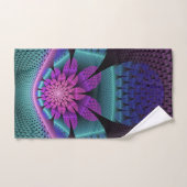 Ungewöhnliches Gemustertes Fantasy Blume Fraktal Handtuch (Handtuch)