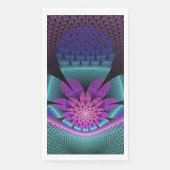 Ungewöhnliches Gemustertes Fantasy Blume Fraktal Serviette (Vorderseite)