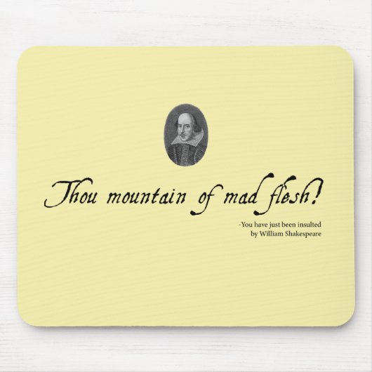 Ungewöhnliches Geschenk Shakespeare Mousepad #2. (Vorne)