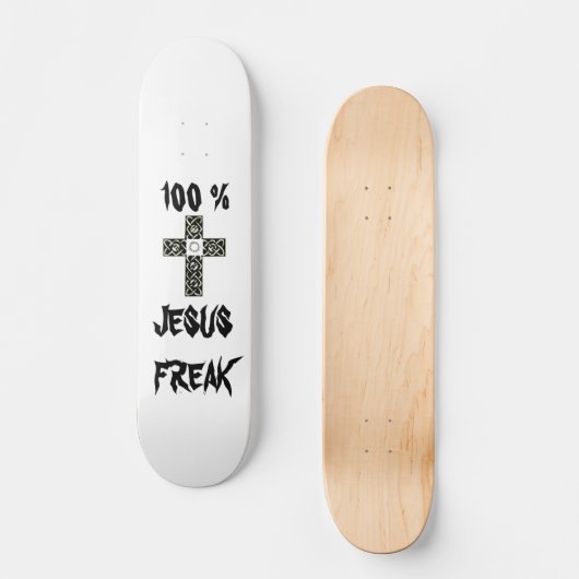 UNGEWÖHNLICHES SKATEBOARD 100% JESUSS (Vorderseite)
