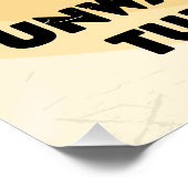 Ungewollte Lichter? Ausschalten Poster (Ecke)