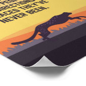 Ungezähmte Cheetah Directions 14"x 11" Art Print Poster (Ecke)