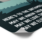 Ungezähmte Cheetah Hier ist bis 14"x 11" Kunstdruc Poster (Ecke)