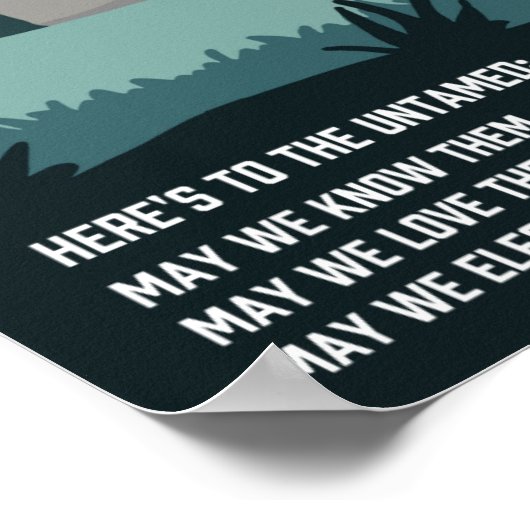 Ungezähmte Cheetah Hier ist bis 14"x 11" Kunstdruc Poster (Ecke)