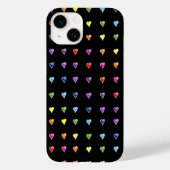 Ungezähmte Rainbow Hearts Case-Mate iPhone Hülle (Rückseite)