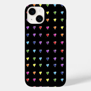 Ungezähmte Rainbow Hearts Case-Mate iPhone 14 Hülle