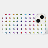 Ungezähmte Rainbow Hearts Case-Mate iPhone Hülle (Rückseite (Horizontal))