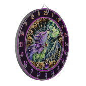 Ungezähmter Wolf unter Sternenlicht Dartscheibe (Vorderseite Links)