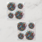 Ungezähmtes Blut: Bio Energie Quadratische Visitenkarte (Vorne/Hinten)