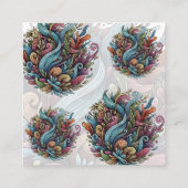 Ungezähmtes Blut: Bio Energie Quadratische Visitenkarte (Rückseite)