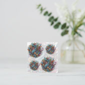 Ungezähmtes Blut: Bio Energie Quadratische Visitenkarte (Stehend Vorderseite)