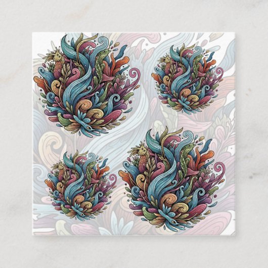 Ungezähmtes Blut: Bio Energie Quadratische Visitenkarte (Vorderseite)