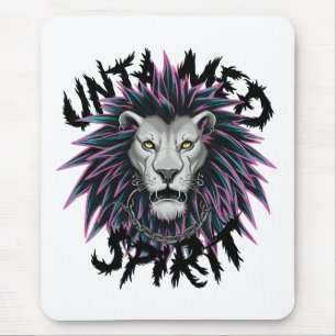 Ungezähmtes Spirit Punk Lion Design Mousepad