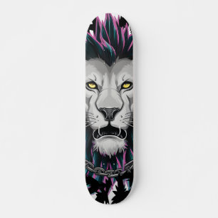 Ungezähmtes Spirit Punk Lion Design Skateboard