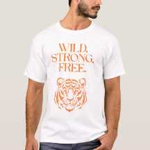Ungezähmtes Tiger T-Shirt – Kühne wilde Streetwear