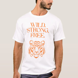 Ungezähmtes Tiger T-Shirt – Kühne wilde Streetwear