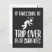 Ungeziefer Trip über flache Oberflächen komisch un Postkarte (Vorne/Hinten)