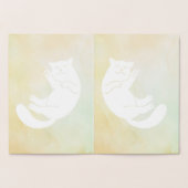 Ungeziefte Katzen-Karte Folienkarte (Innenseite)